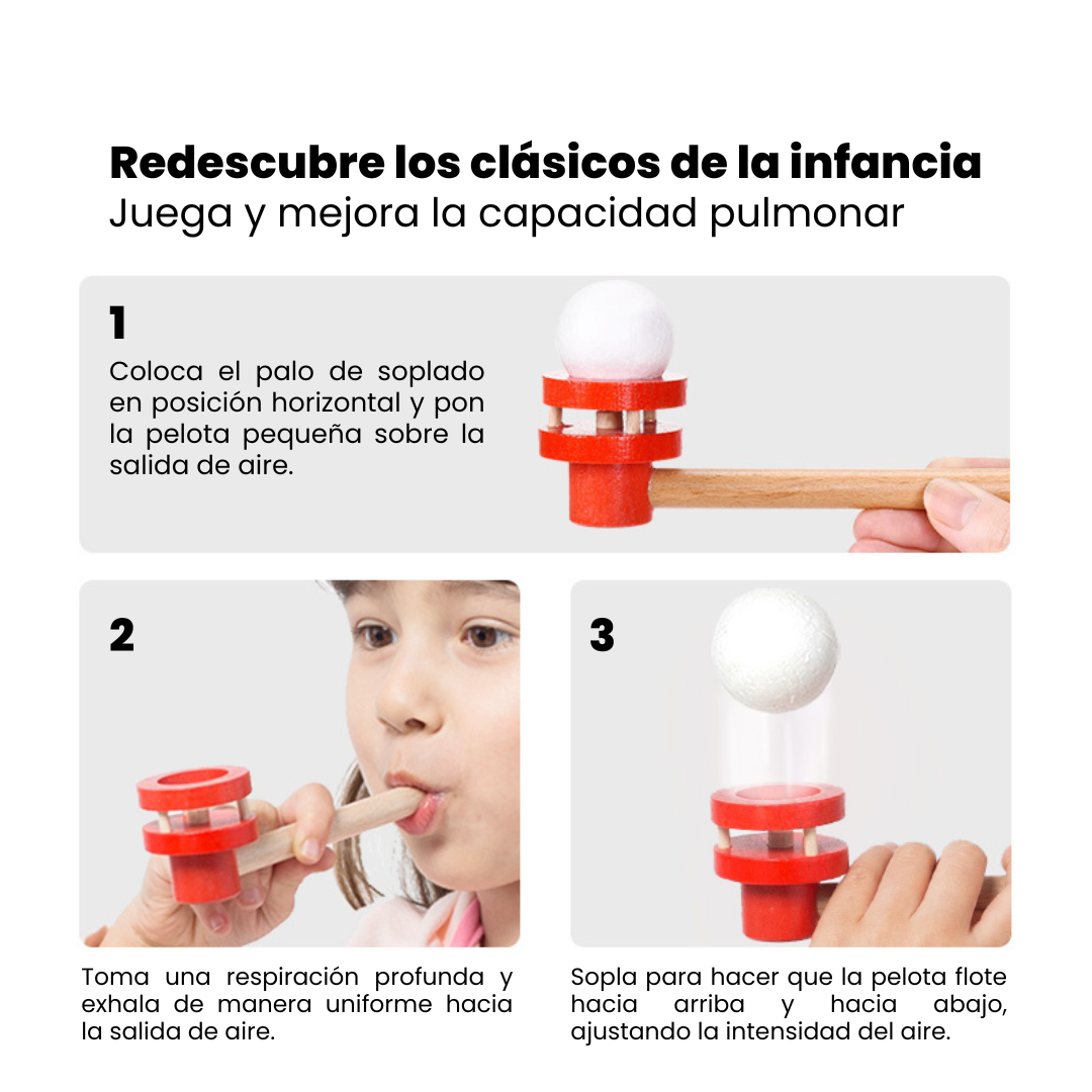 Juego De Pelota Flotante Para Fomentar La Respiración En Niños