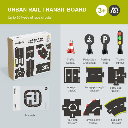 Rompecabezas Educativo De Ferrocarril Para Niños 3+